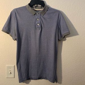 JCP Blue/White/Black Stripped Polo